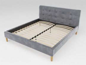 Кровать Пайли 1200 серый в Лесном - lesnoj.magazinmebel.ru | фото - изображение 1