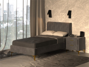 Кровать Рошаль 900 серый в Лесном - lesnoj.magazinmebel.ru | фото - изображение 2