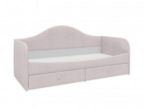 Кровать с мягкой обивкой Алиса ПМ-332.18 велюр розовый в Лесном - lesnoj.magazinmebel.ru | фото