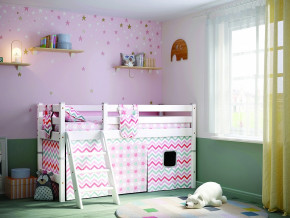 Кровать с наклонной лестницей Соня Вариант 12 белая в Лесном - lesnoj.magazinmebel.ru | фото