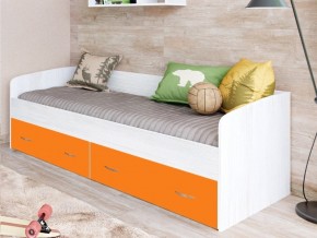 Кровать с выкатными ящиками Винтерберг, оранжевый в Лесном - lesnoj.magazinmebel.ru | фото