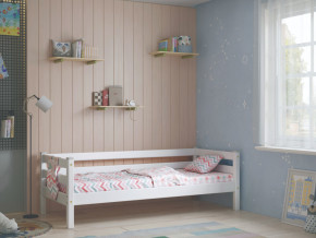 Кровать с задней защитой Соня Вариант 2 белая в Лесном - lesnoj.magazinmebel.ru | фото
