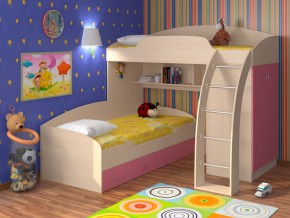 Кровать Соня 1+2 Розовый в Лесном - lesnoj.magazinmebel.ru | фото - изображение 1