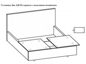 Кровать Токио норма 140 с механизмом подъема и дном ЛДСП в Лесном - lesnoj.magazinmebel.ru | фото - изображение 5