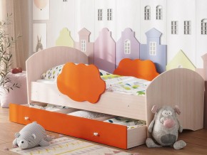 Кровать Тучка с ящиком дуб-оранж в Лесном - lesnoj.magazinmebel.ru | фото