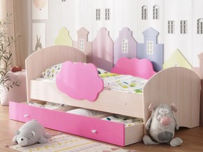 Кровать Тучка с ящиком дуб-розовый в Лесном - lesnoj.magazinmebel.ru | фото