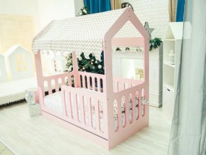 Кроватка-Домик с ящиком розовая в Лесном - lesnoj.magazinmebel.ru | фото