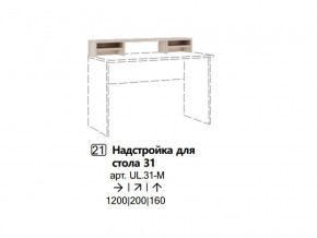 Надстройка для стола 31 (Полка) в Лесном - lesnoj.magazinmebel.ru | фото
