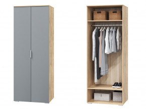 Шкаф для одежды 2-х дверный Сканди смоки софт в Лесном - lesnoj.magazinmebel.ru | фото