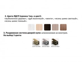 Шкаф-купе Акцент-Сим Д 1400-600 шимо тёмный в Лесном - lesnoj.magazinmebel.ru | фото - изображение 3