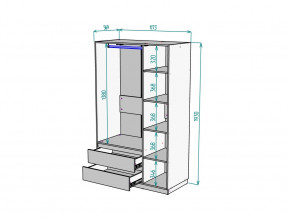 Шкаф Malta light H298 Белый в Лесном - lesnoj.magazinmebel.ru | фото - изображение 2