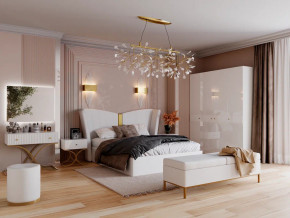 Спальня Рише белый глянец с перламутром в Лесном - lesnoj.magazinmebel.ru | фото