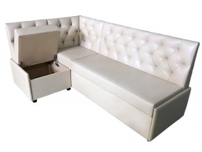 Угловой диван Призма со стяжками белый со спальным местом в Лесном - lesnoj.magazinmebel.ru | фото - изображение 2